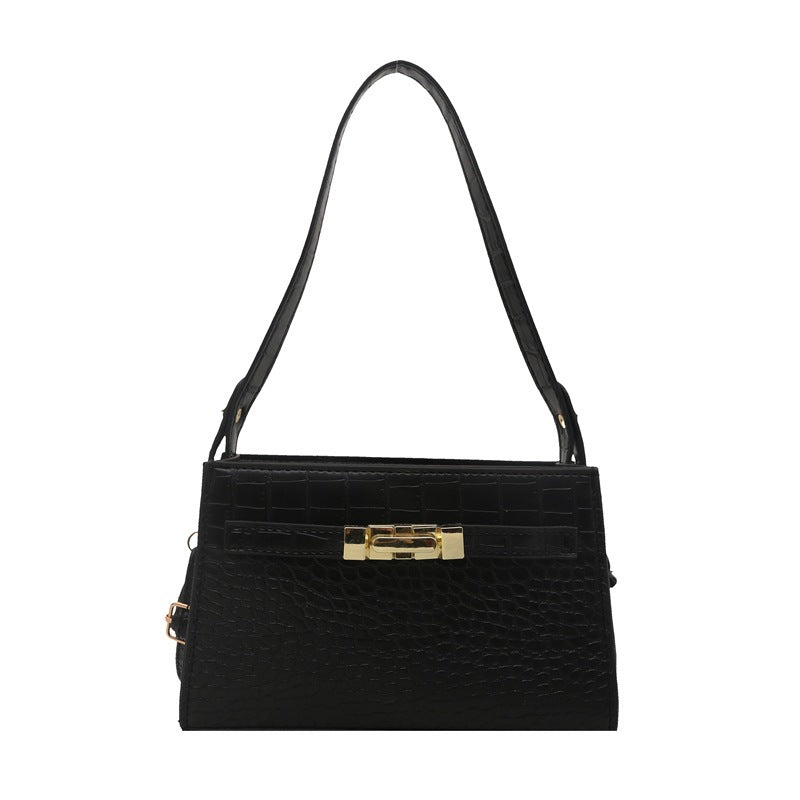Women's PU Crocodile Pattern Shoulder Handbag
