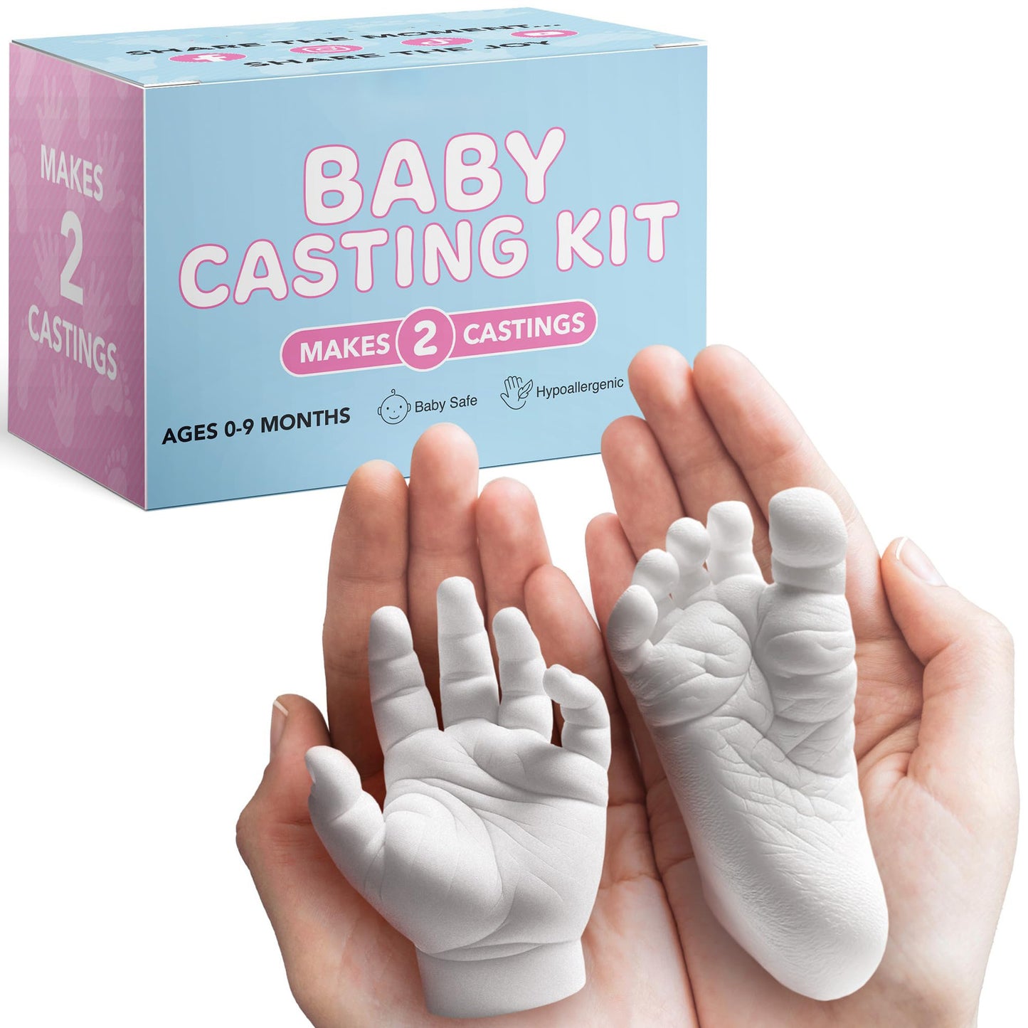 Baby hands and feet model casting kit