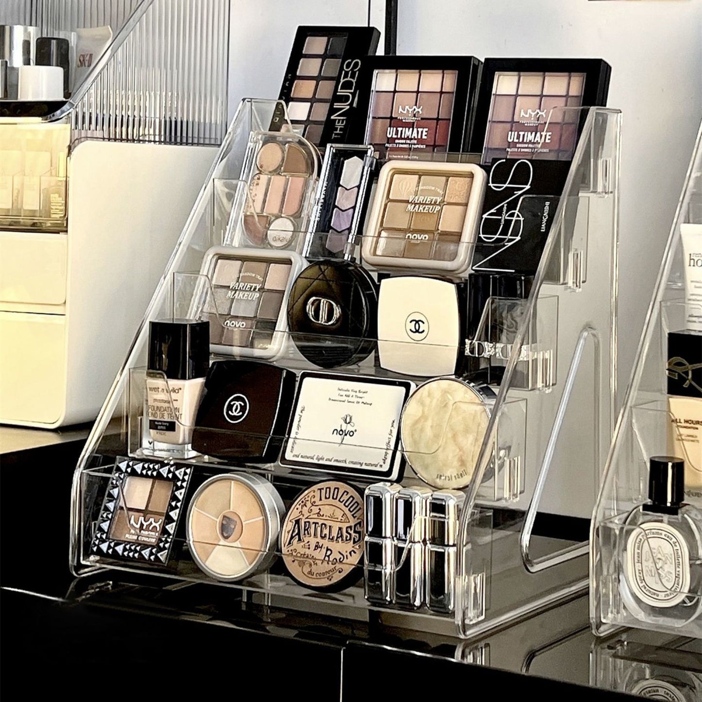 Acrylic Cosmetic Organizer - 5 Tier Makeup Storage Box